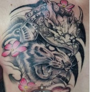 Japanese Samurai Tiger Tattoo