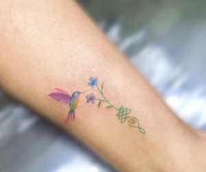 Minimalist Hummingbird Feet Tattoo