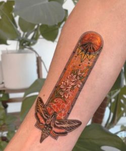 Moth & Mars Tattoo