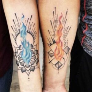 Twin Flame Symbol Tattoo