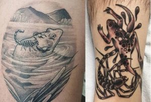 The scorpion and the frog tattoo