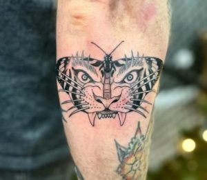 Tiger And Butterfly Tattoo