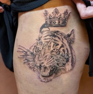 Tiger Crown Tattoo