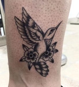 Traditional Hummingbird Tattoo