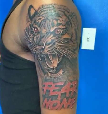 Fear None Lion Tattoo