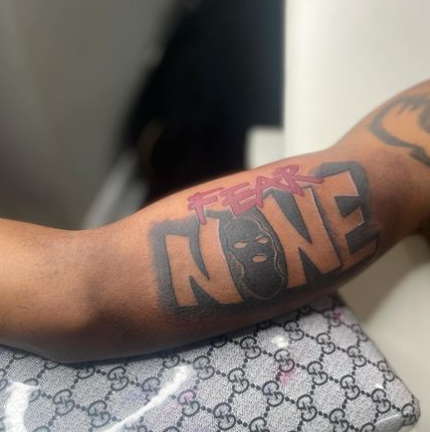 Fear None Tattoo Stencil