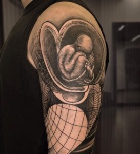 Baby In Womb Tattoo