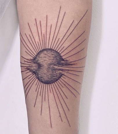 sun damaged tattoo