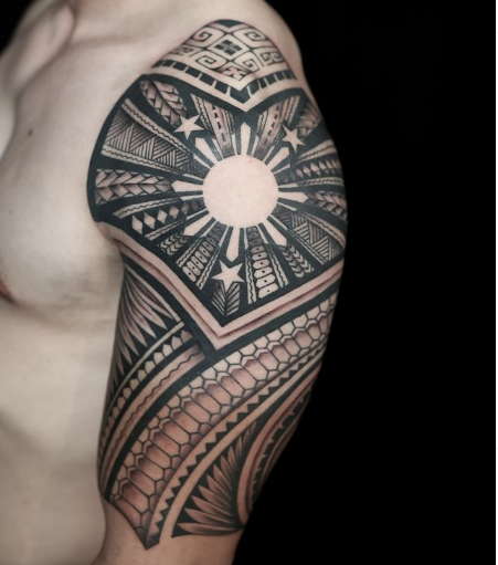 philipino sun tattoo