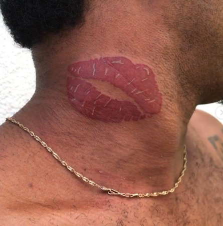 sexy neck tattoos for men