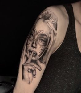 30 Santa Muerte Tattoo Design Ideas Meaning History and Symbolism  100  Tattoos