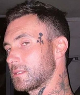 Adam Levine Rose tattoo 1
