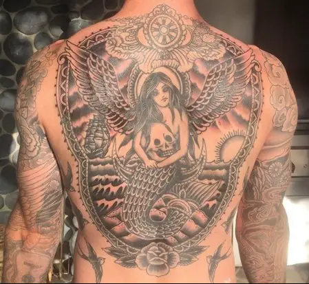 Adam Levine’s Back Tattoo