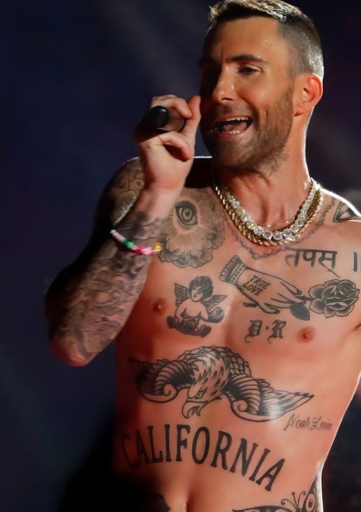 Adam Levine’s California tattoo