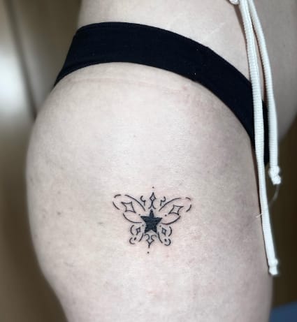 Butterfly Butt Tattoo