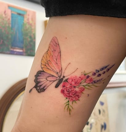 23 Beautiful Flower Thigh Tattoos For Women You Should Save Now  Psycho  Tats
