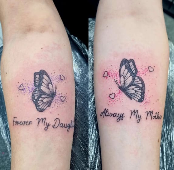 Couple Butterfly Tattoo 1
