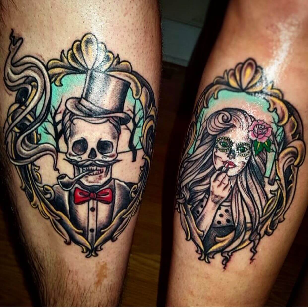 Couple Skull Tattoo (1)