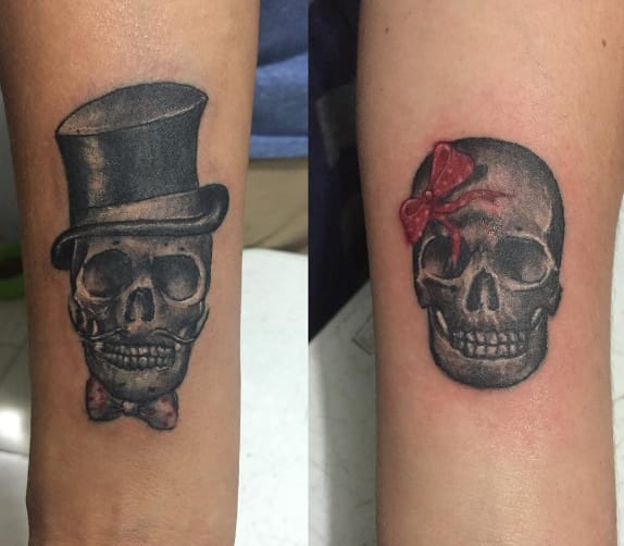 Couple Skull Tattoo