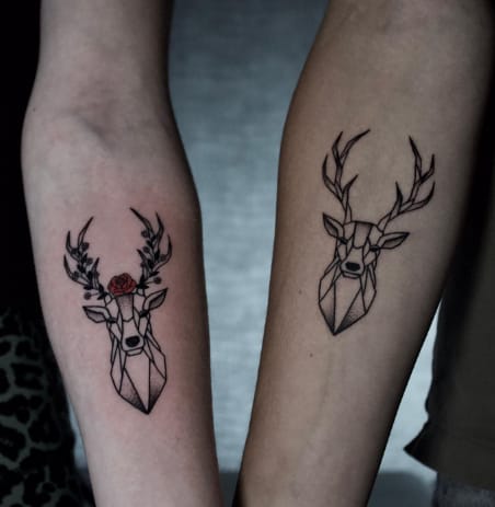 Deer Couple Tattoo