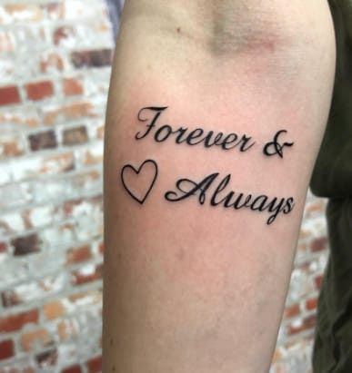 Forever & Always Couple Tattoo