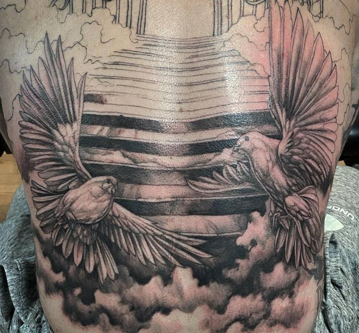 Full Back Covered Tattoo 6