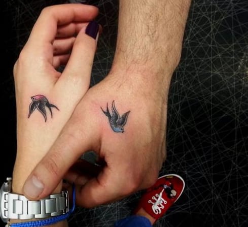 Hummingbird Couple Tattoo 1