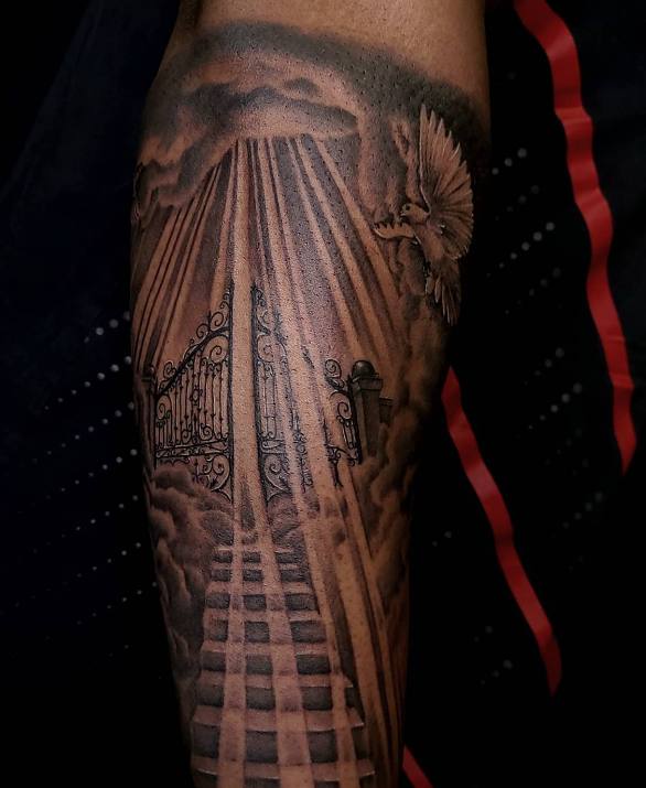 Stairway to Heaven Tattoo for Arm 2