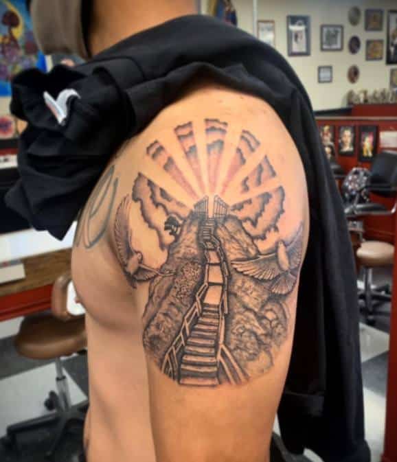 stairway to heaven tattoo sleeve｜TikTok Search