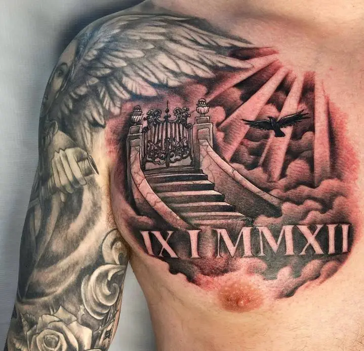 Cool Stairway To Heaven Tattoos Design on Stylevore