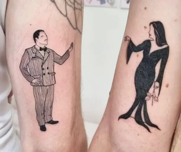 Wednesday Couple Tattoo