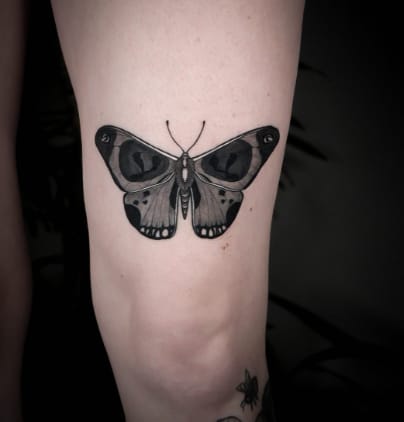 Wicked Skull Butterfly Tattoo