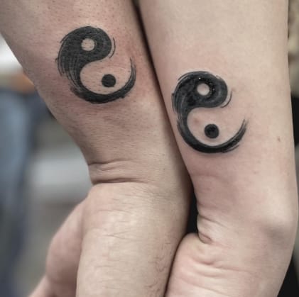 Yin &Yang Couple Tattoo