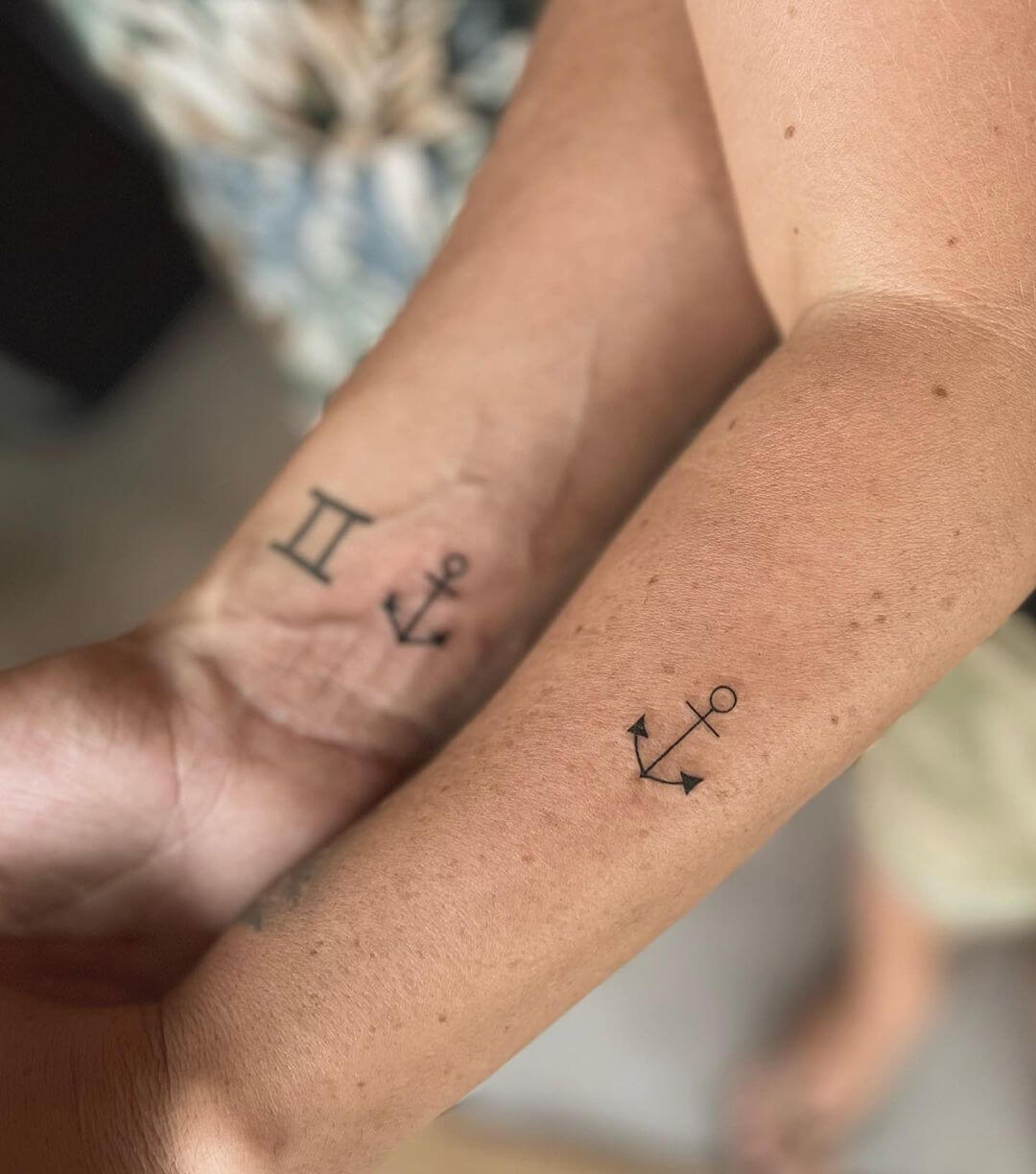 Couple Anchor Tattoo