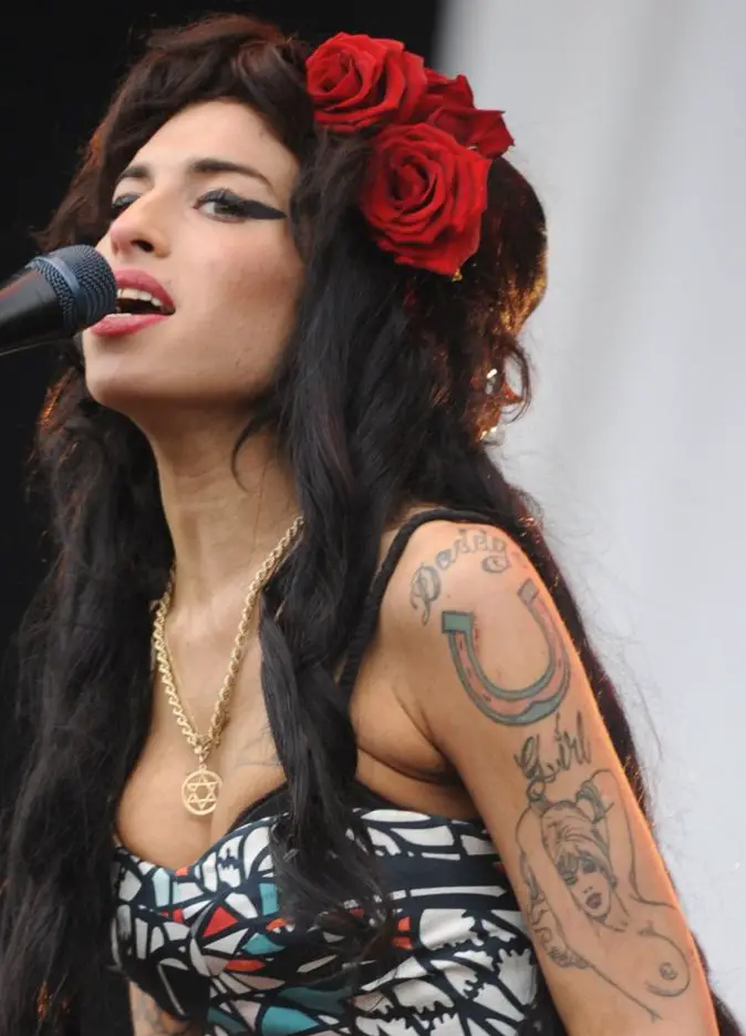 Amy Winehouse Pin Up Girl Tattoo