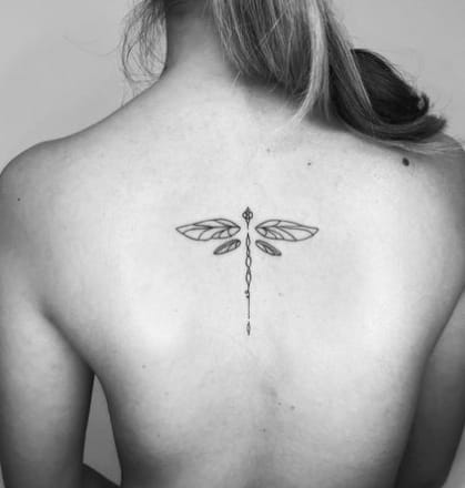 Dragonfly Black And White Tattoo