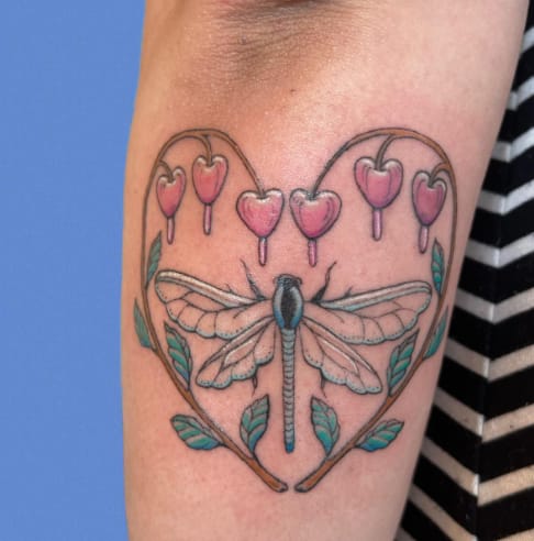 Dragonfly Heart Tattoo