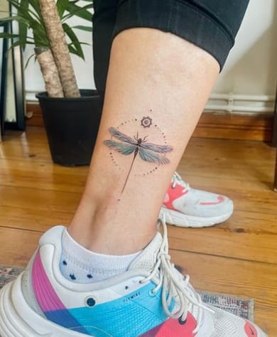 Dragonfly Coverup Tattoo