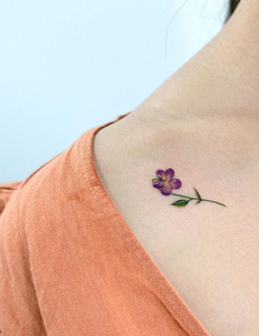 February Birth Flower Tattoo 3