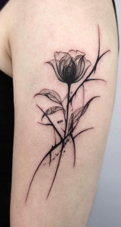June Birth Flower Tattoo 3
