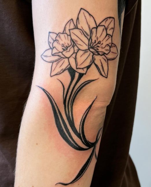 March Birth Flower Tattoo 3