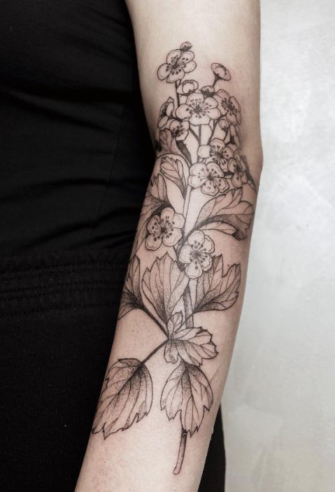 May Birth Flower Tattoo 1
