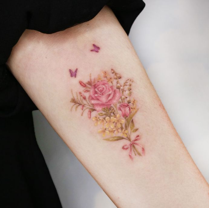 May Birth Flower Tattoo 3