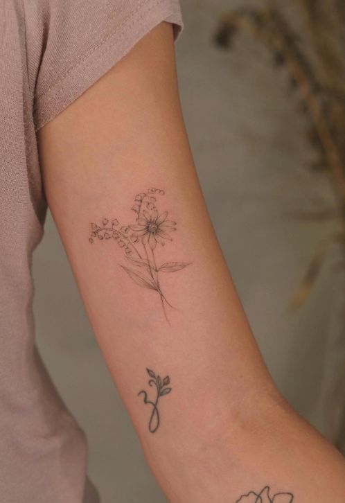 May Birth Flower Tattoo 4