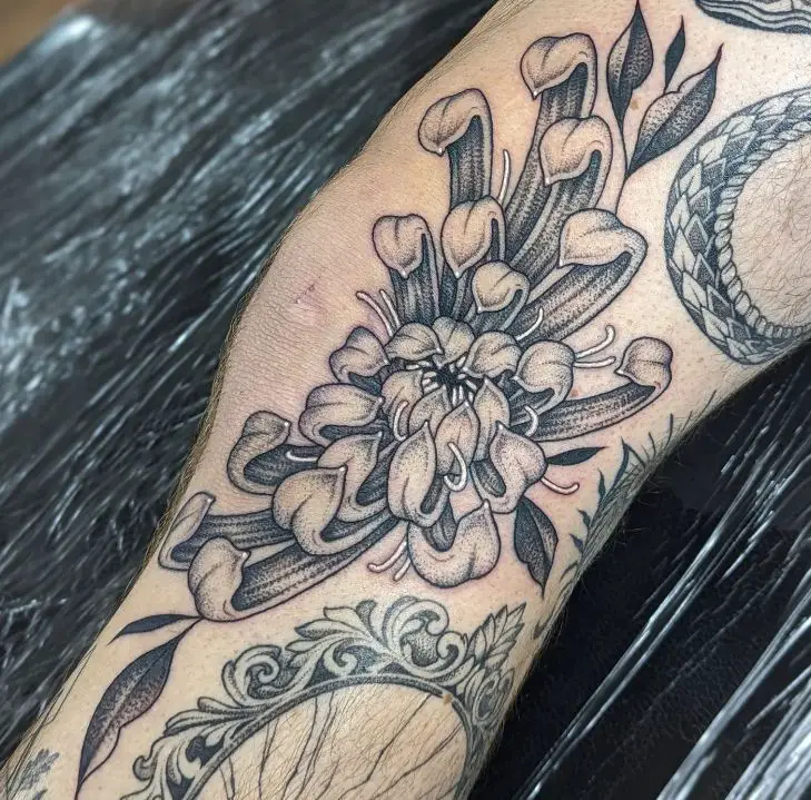 November Birth Flower Tattoo 2