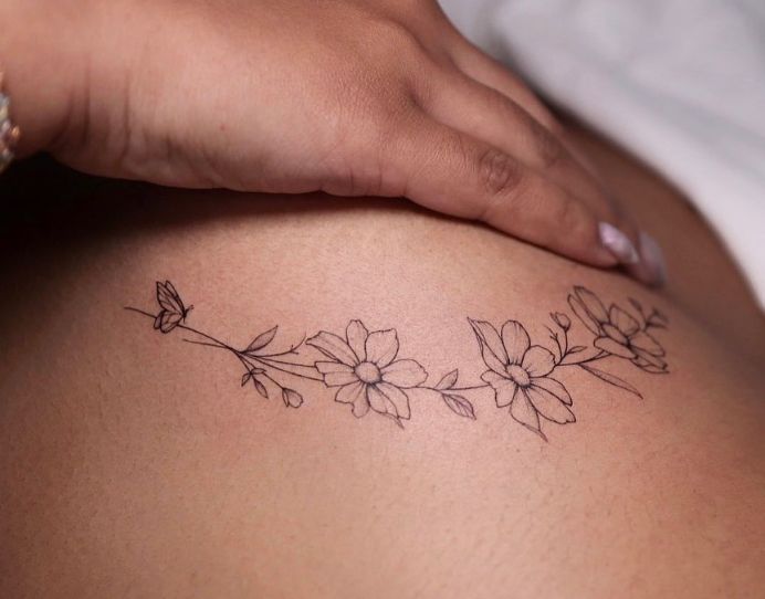 October Birth Flower Tattoo 1