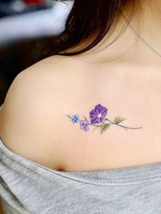 September Birth Flower Tattoo 3