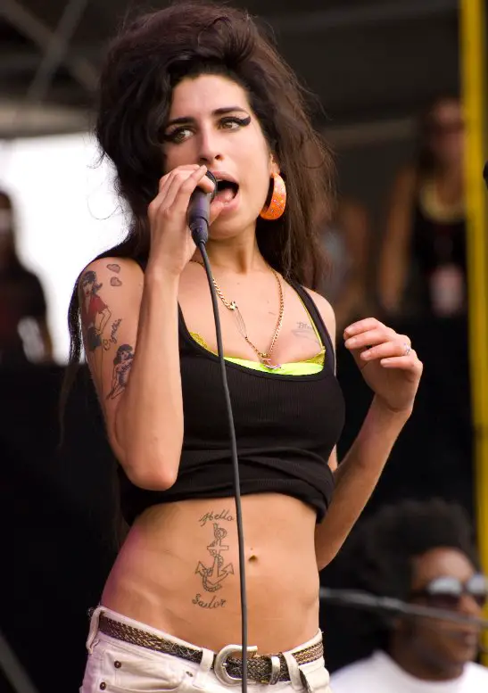 Amy Winehouse Anchor Tattoo