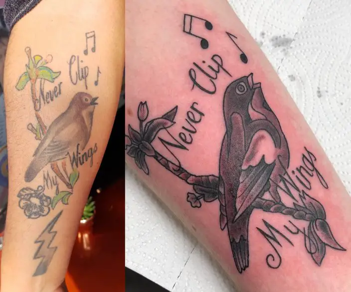 Amy Winehouse Bird Tattoo