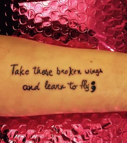 Beatles Quote Hand Tattoo 3